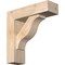 Ekena Millwork Funston Block Smooth Bracket w/ Offset Brace, Douglas Fir, 5 1/2"W x 18"D x 18"H BKT0604X18X18FST05SDF - alternate 1
